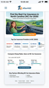 Best Car Insurance in North Carolina 2026 Top Providers & Cheap Rates AfterHSC