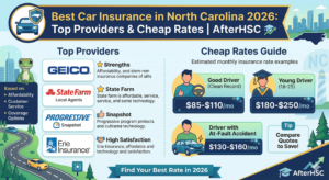 Best Car Insurance in North Carolina 2026 Top Providers & Cheap Rates AfterHSC