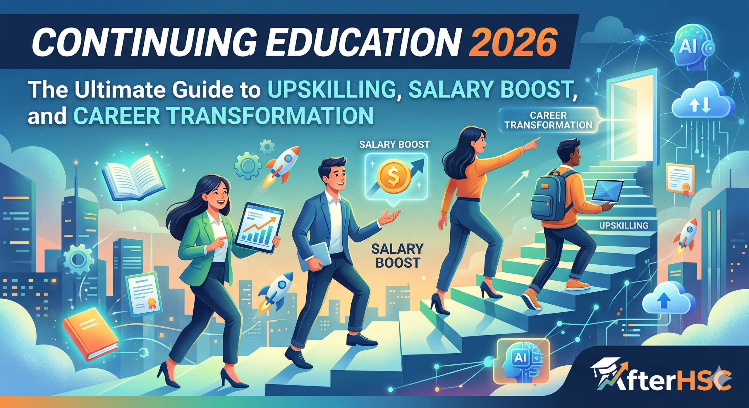 Continuing Education 2026 The Ultimate Guide to Upskilling, Salary Boost, and Career Transformation AfterHSC