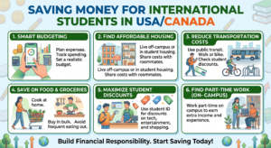 How to save money for International Students in USACanada