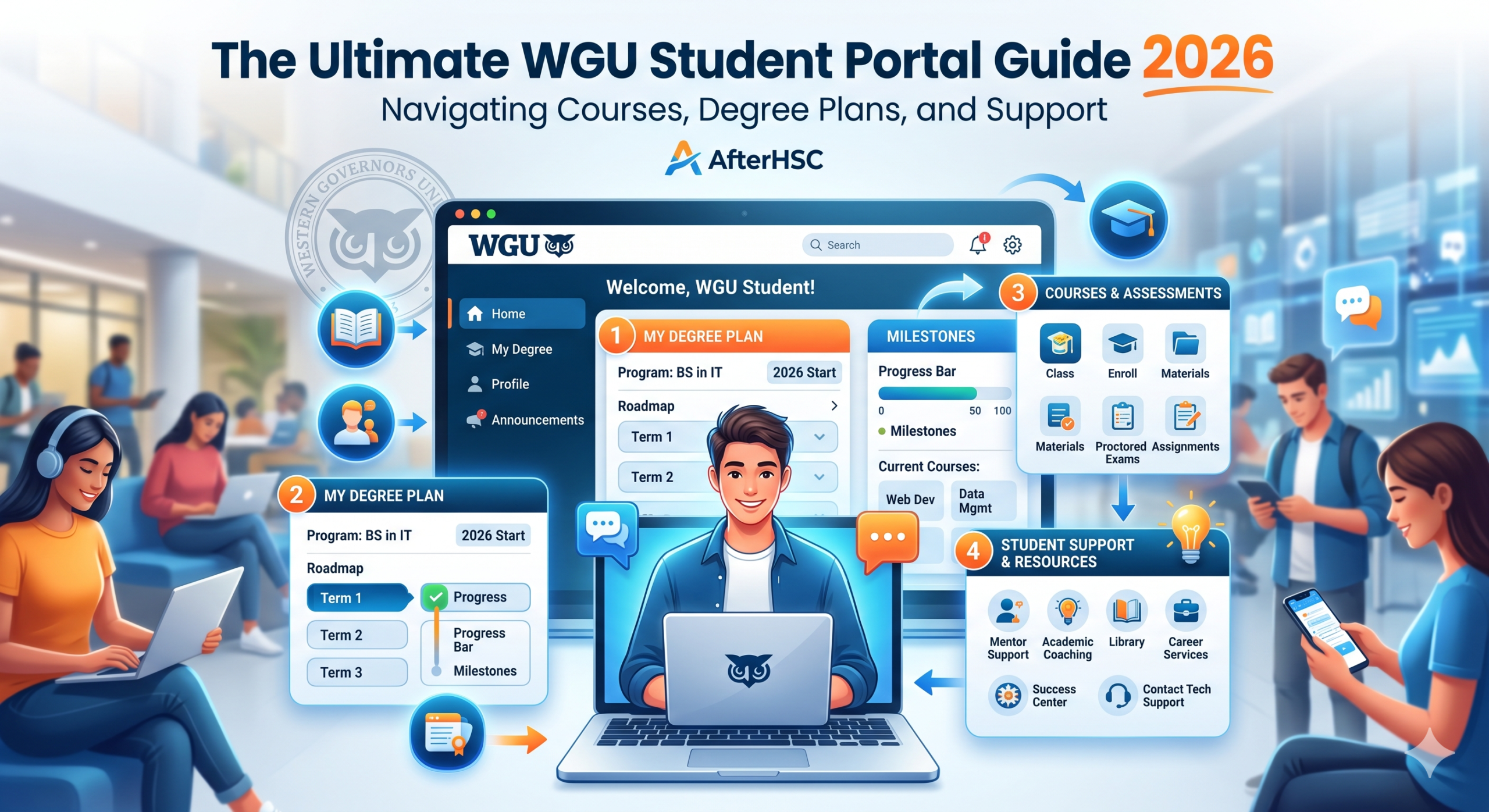 The Ultimate WGU Student Portal Guide 2026: Navigating Courses, Degree Plans, and Support | AfterHSC